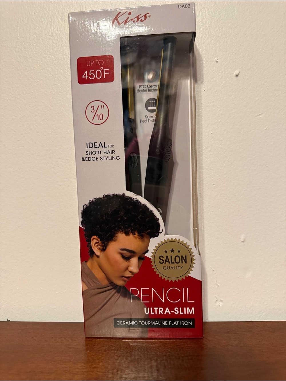 Kiss Pencil Ultra-Slim Flat Iron - Black and Gold